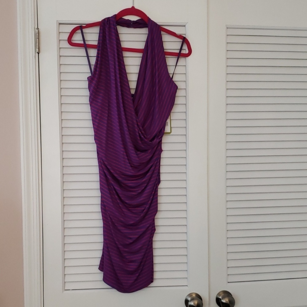 Nicole Miller Artelier halter dress size P
